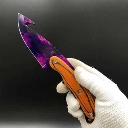 420 Steel CS Doppler Gut Knife Outdoor Camping Knife For Collection
