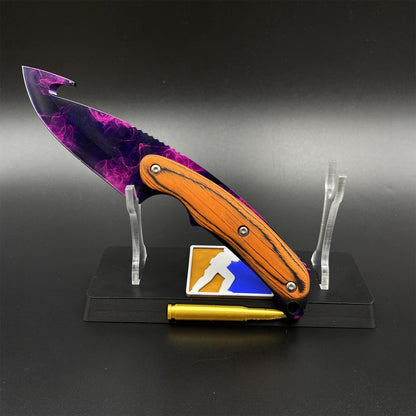 420 Steel CS Doppler Gut Knife Outdoor Camping Knife For Collection