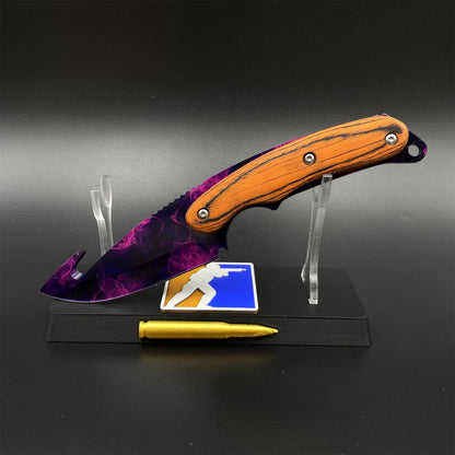 420 Steel CS Doppler Gut Knife Outdoor Camping Knife For Collection