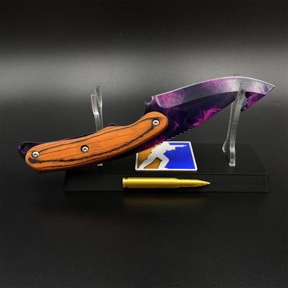 420 Steel CS Doppler Gut Knife Outdoor Camping Knife For Collection