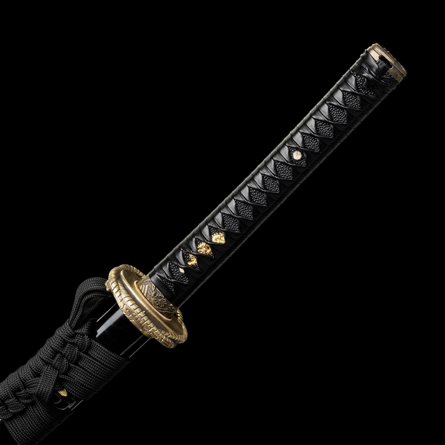 Red Damascus Steel Coiled Laying Dragon Samurai Katana For Collection