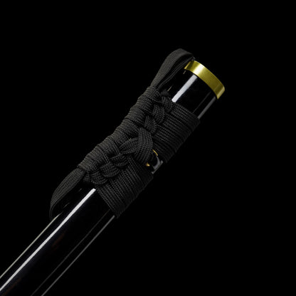 Red Damascus Steel Coiled Laying Dragon Samurai Katana For Collection