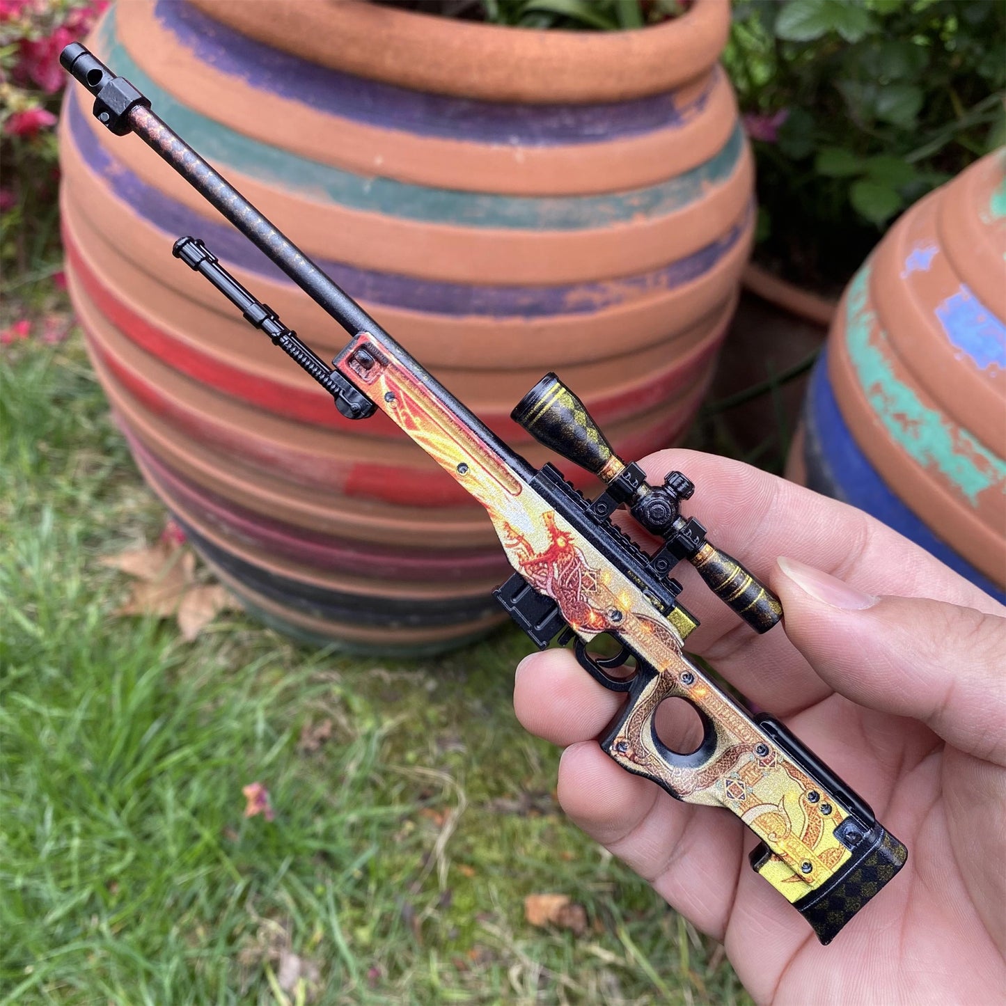 Metal CS Dragon Lore & Gungnir AWP Miniature