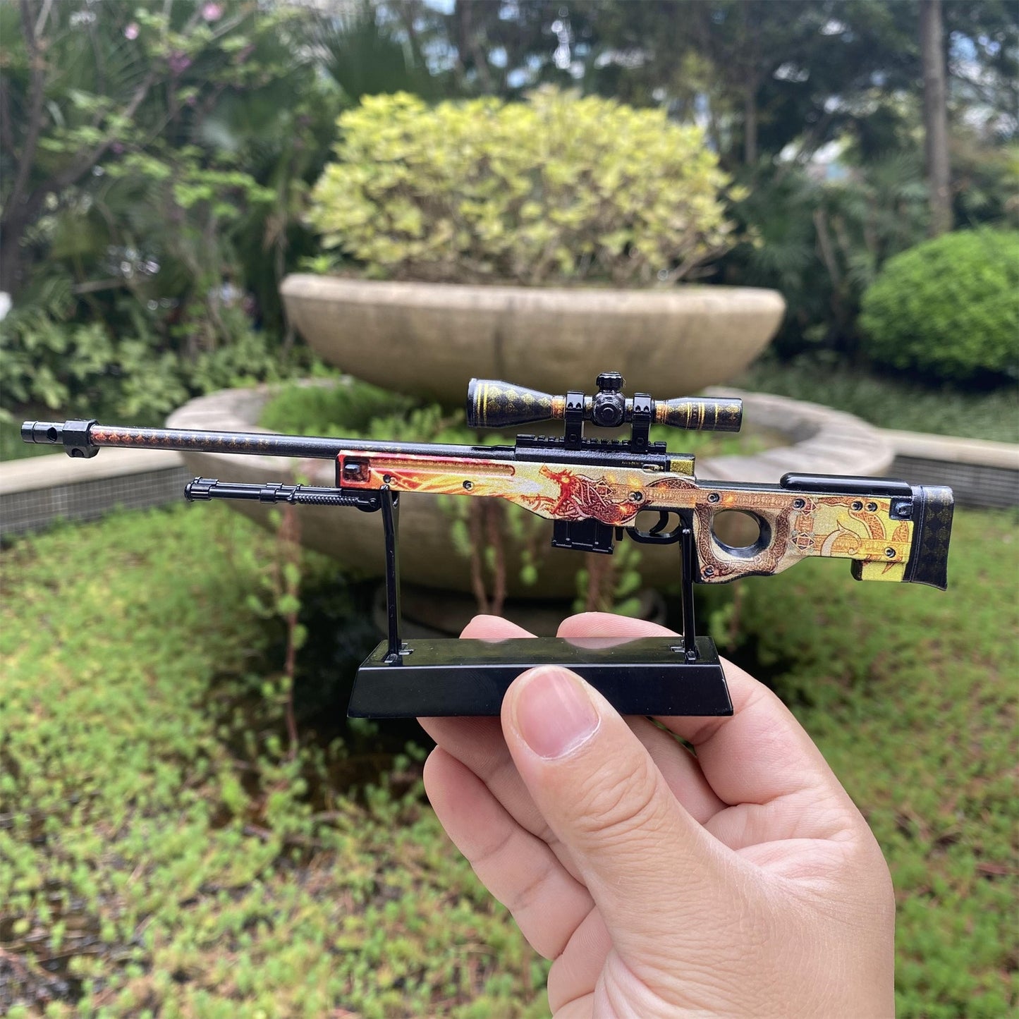Metal CS Dragon Lore & Gungnir AWP Miniature