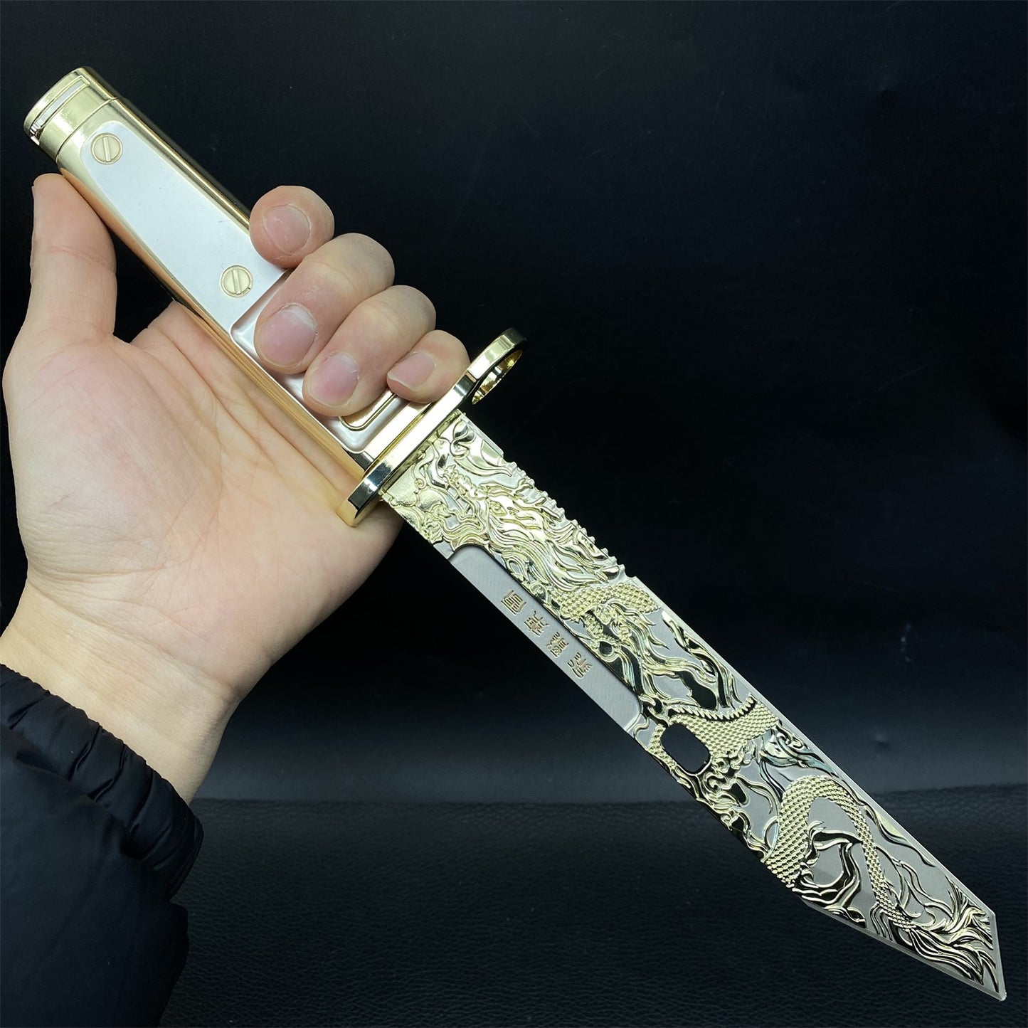 DF Dragon Tooth Blunt Blade Metal Replica 32CM/12.6"