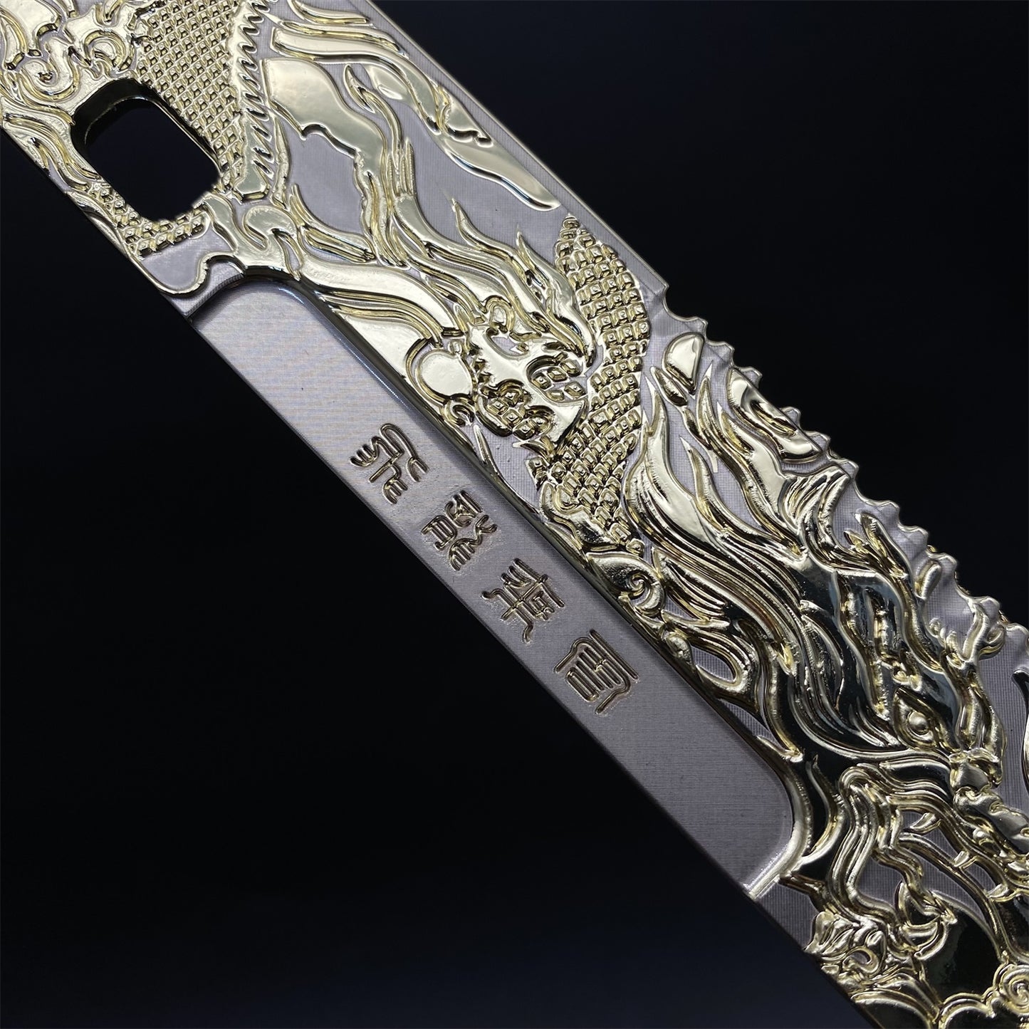 DF Dragon Tooth Blunt Blade Metal Replica 32CM/12.6"