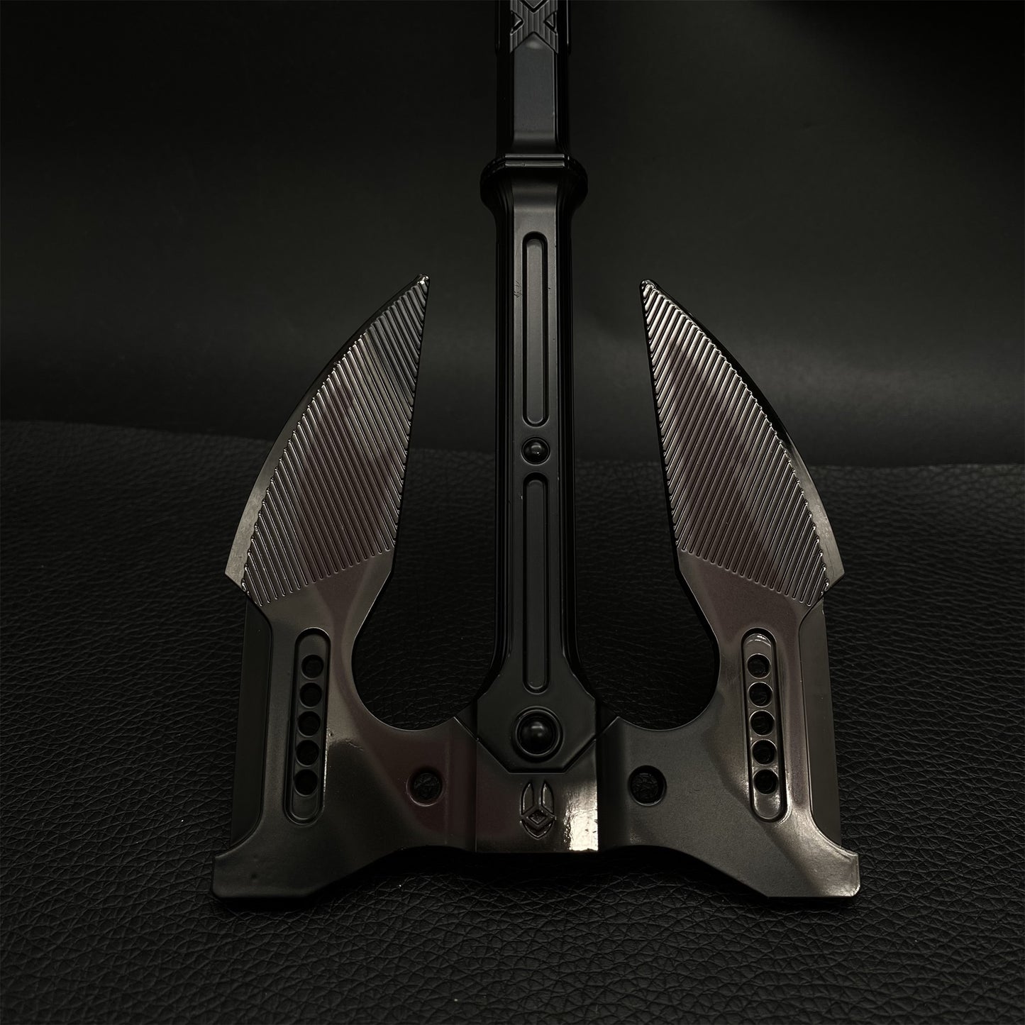 Unyielding Fury Dual-Bladed Battle Axe Metal Replica
