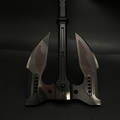 Unyielding Fury Dual-Bladed Battle Axe Metal Replica