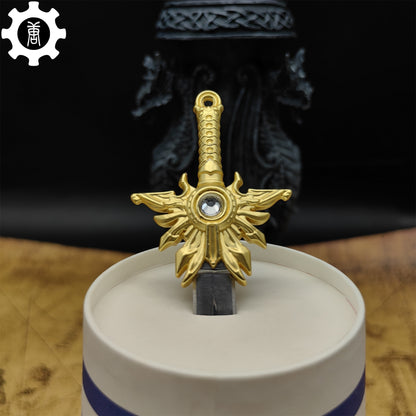 El'druin Tyrael Sword Mini Metal Replica EDC Knife