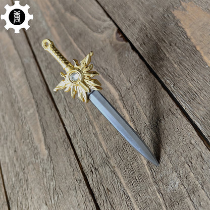 El'druin Tyrael Sword Mini Metal Replica EDC Knife