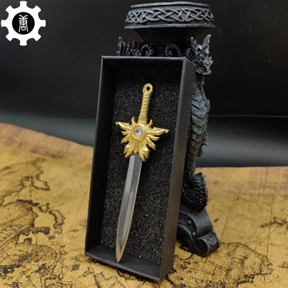 El'druin Tyrael Sword Mini Metal Replica EDC Knife
