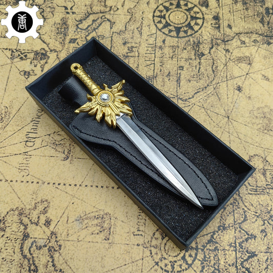 El'druin Tyrael Sword Mini Metal Replica EDC Knife