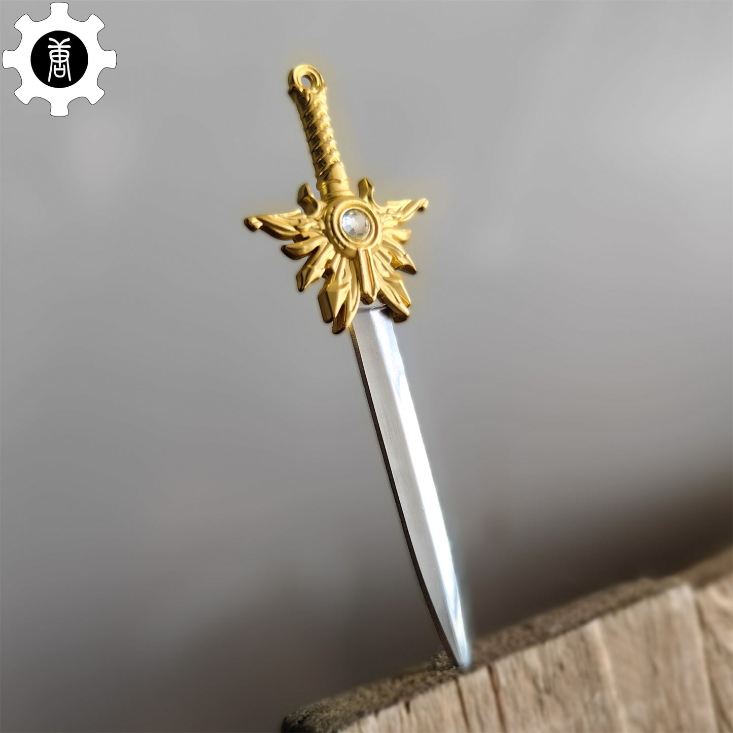 El'druin Tyrael Sword Mini Metal Replica EDC Knife