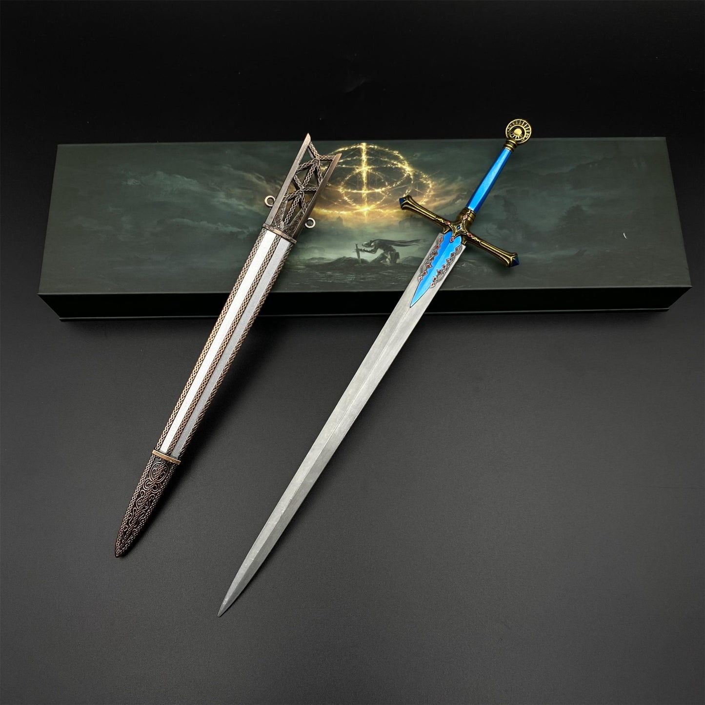 Raya Lucaria Academy Carian Knight's Sword Metal Miniature For Collection