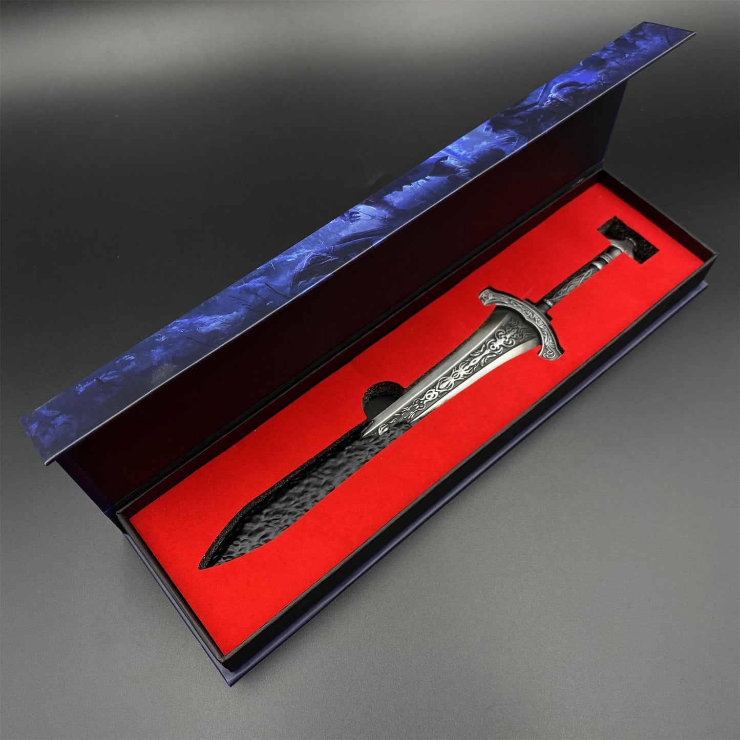 Gargoyle's Blade Gargoyle's Black Blade Metal Sword Craft Fan Art For Collection