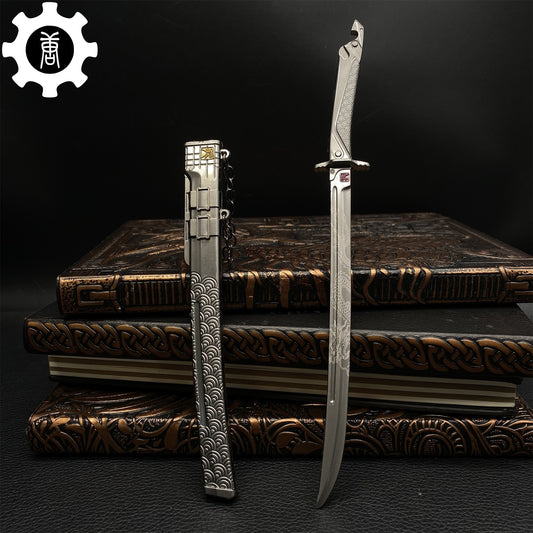 Game Embroidered Spring Blade Metal Prop