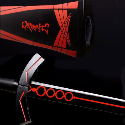 Black Excalibur Morgan Sword Life-Size Metal Replica