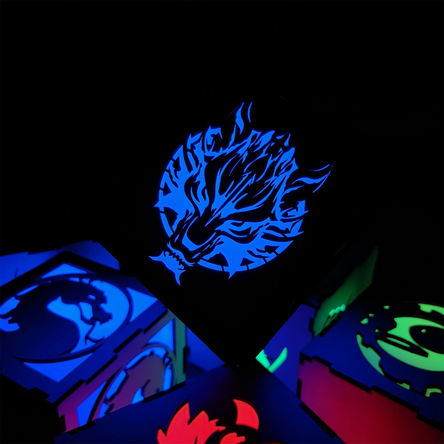 FF Wolf Head Neon Night Light