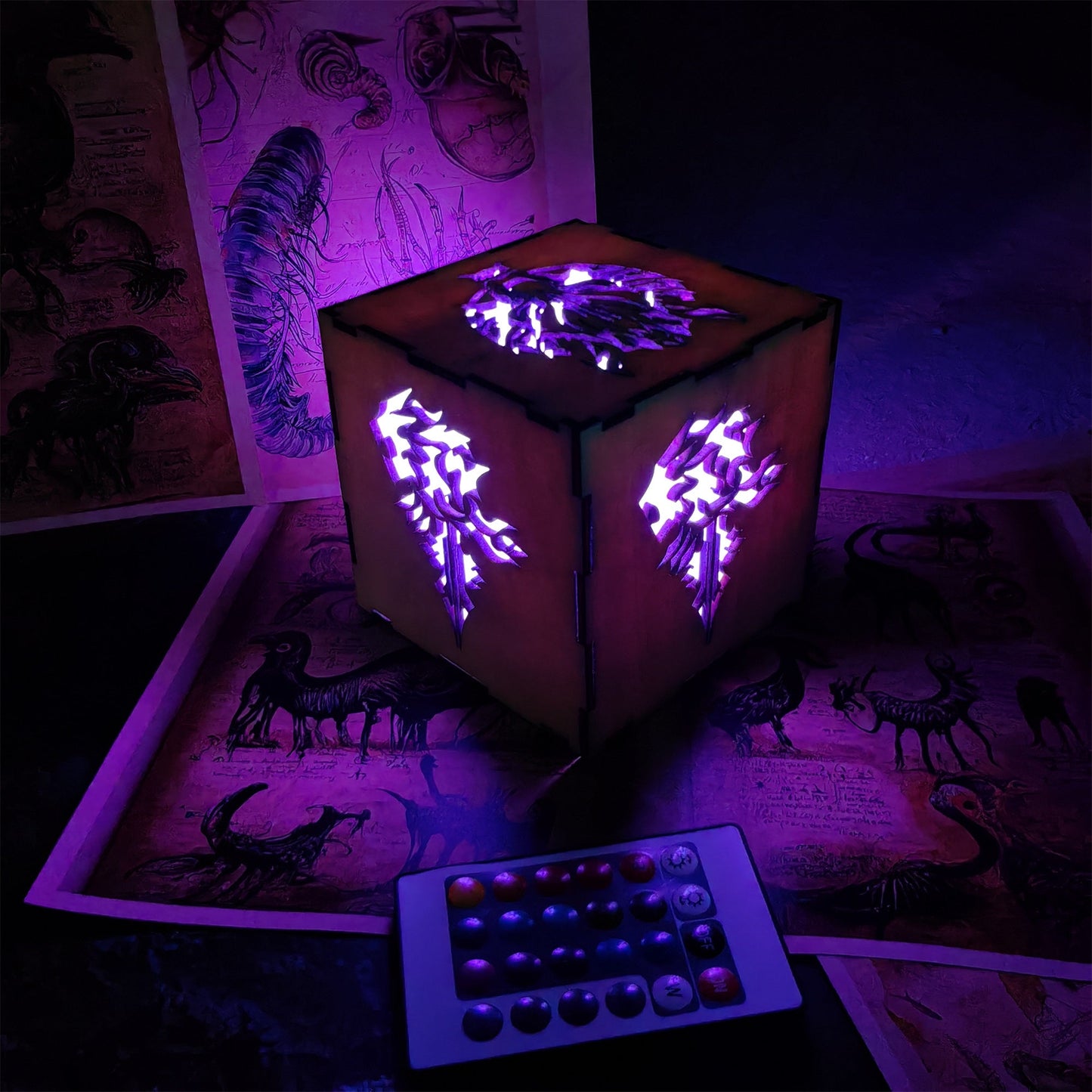 FF Wolf Head Neon Night Light