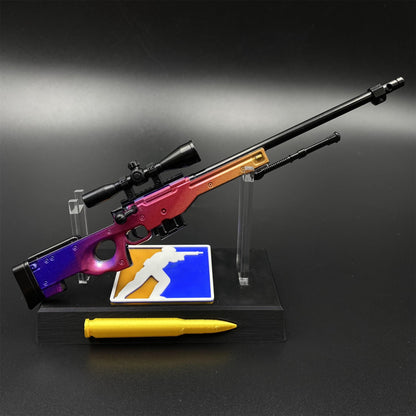 CS Tiny Gun Fade AWP Metal Miniature For Collection