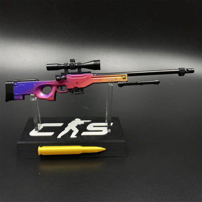 CS Tiny Gun Fade AWP Metal Miniature For Collection