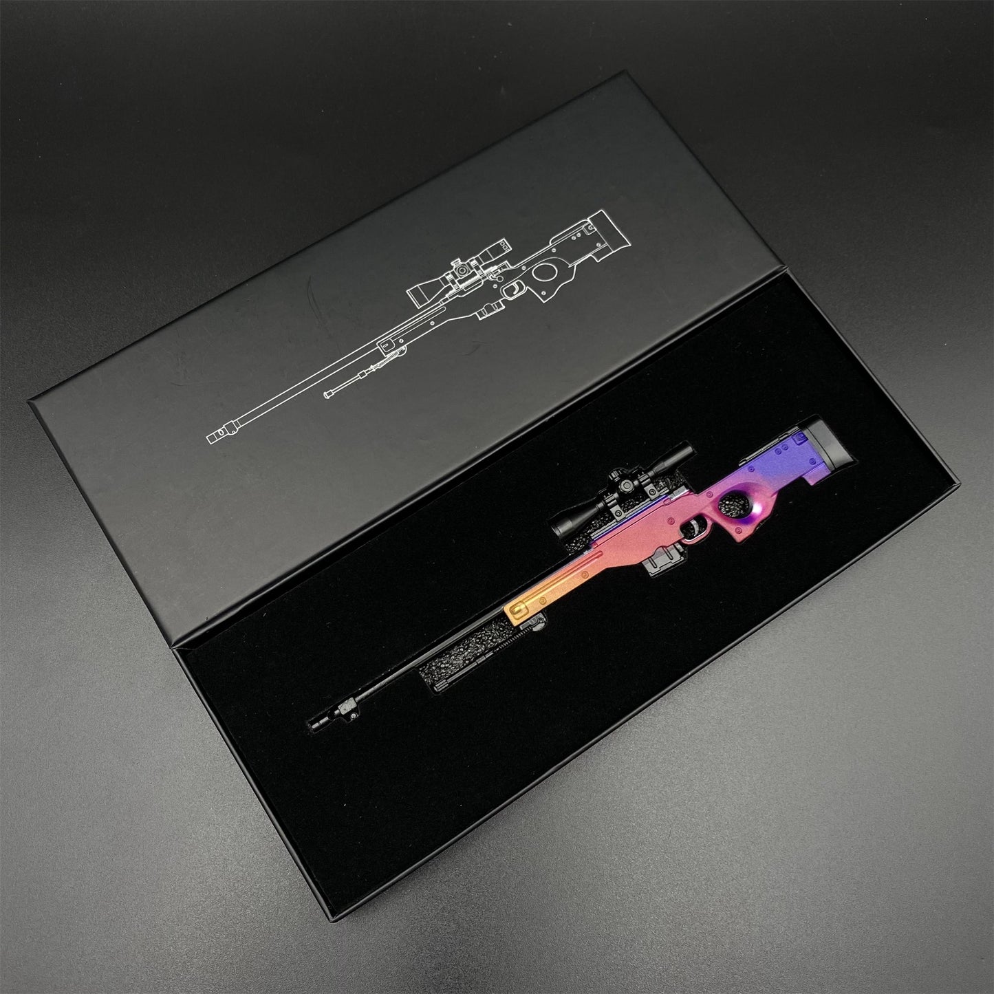 CS Tiny Gun Fade AWP Metal Miniature For Collection