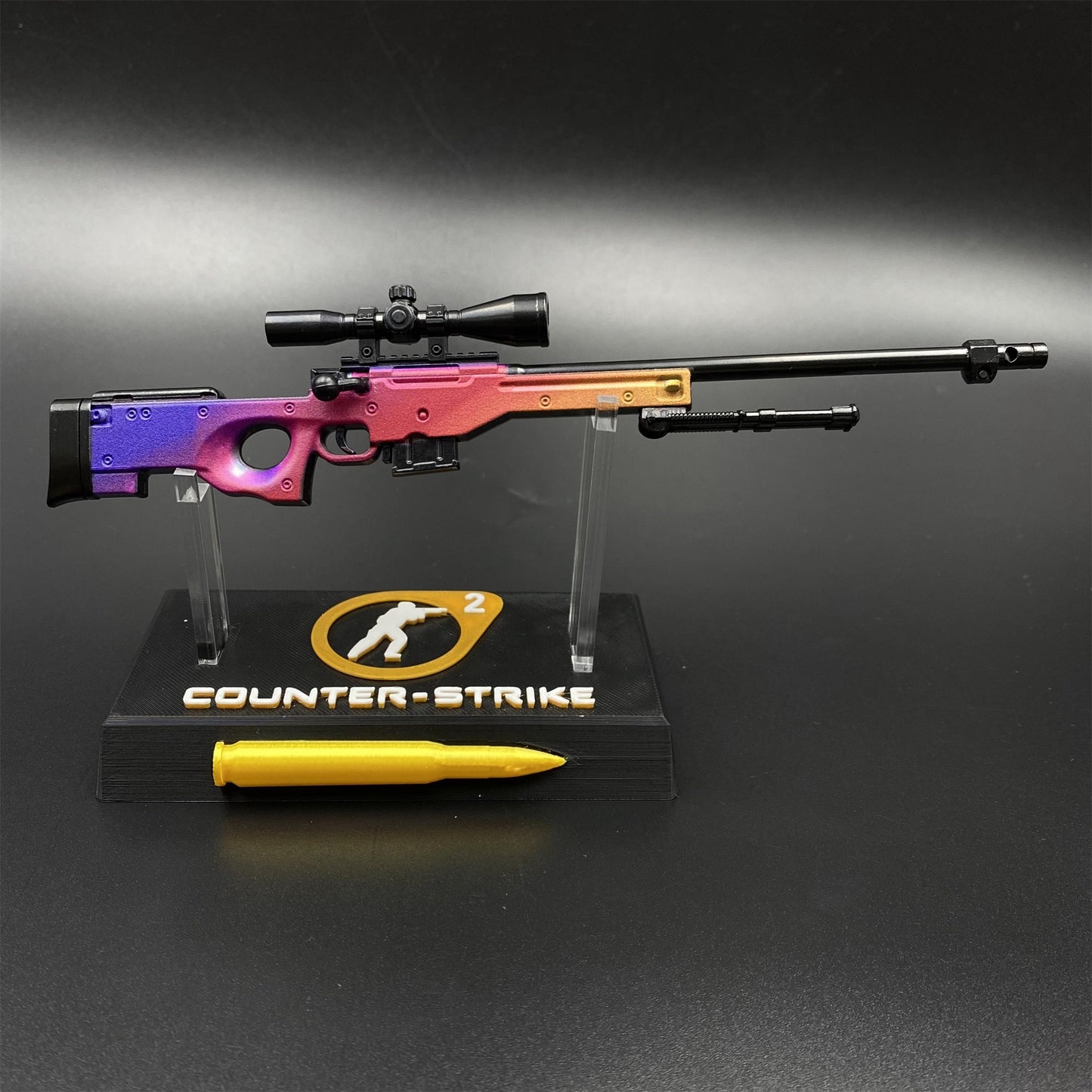 CS Tiny Gun Fade AWP Metal Miniature For Collection
