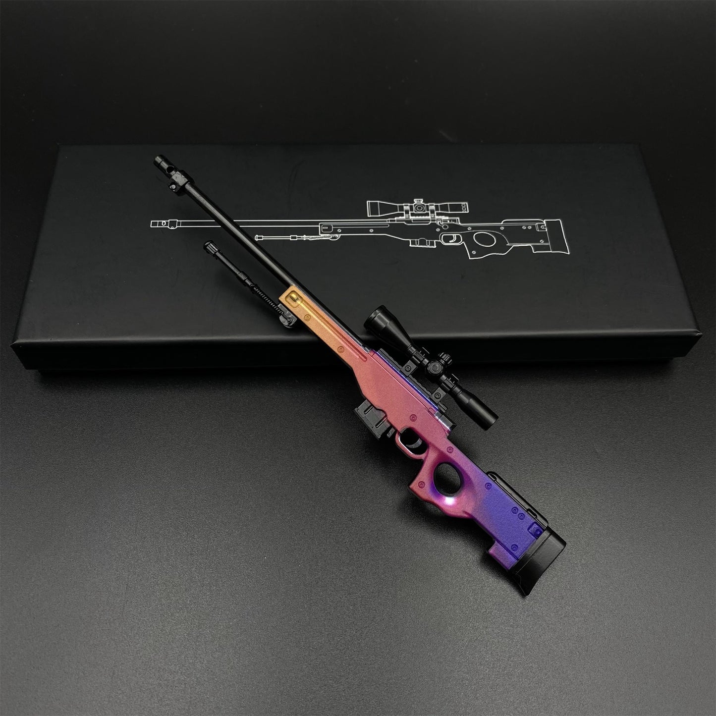 CS Tiny Gun Fade AWP Metal Miniature For Collection