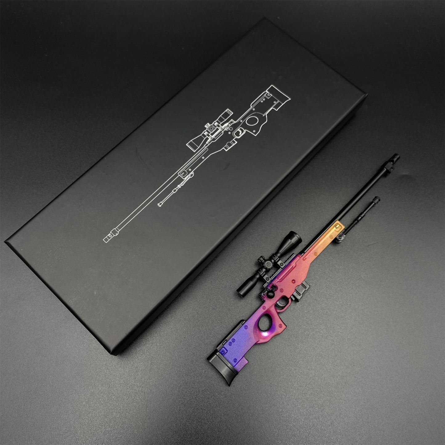 CS Tiny Gun Fade AWP Metal Miniature For Collection