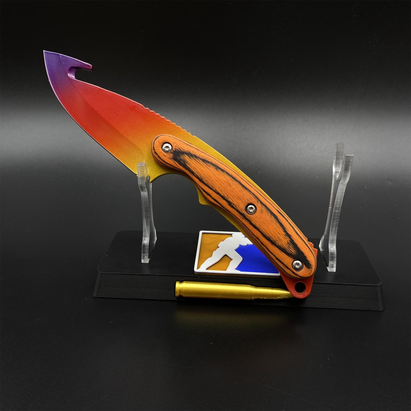 420 Steel CS Fade Skin Gut Knife Outdoor Camping Knife For Collection