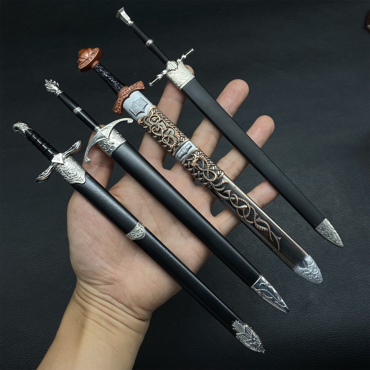 Famous Game Swords Metal Replica 4 In 1 Pack