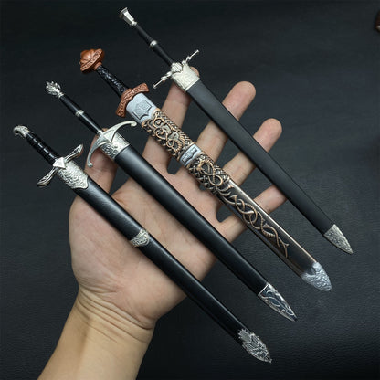 Famous Game Swords Metal Replica 4 In 1 Pack