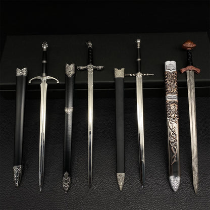 Famous Game Swords Metal Replica 4 In 1 Pack