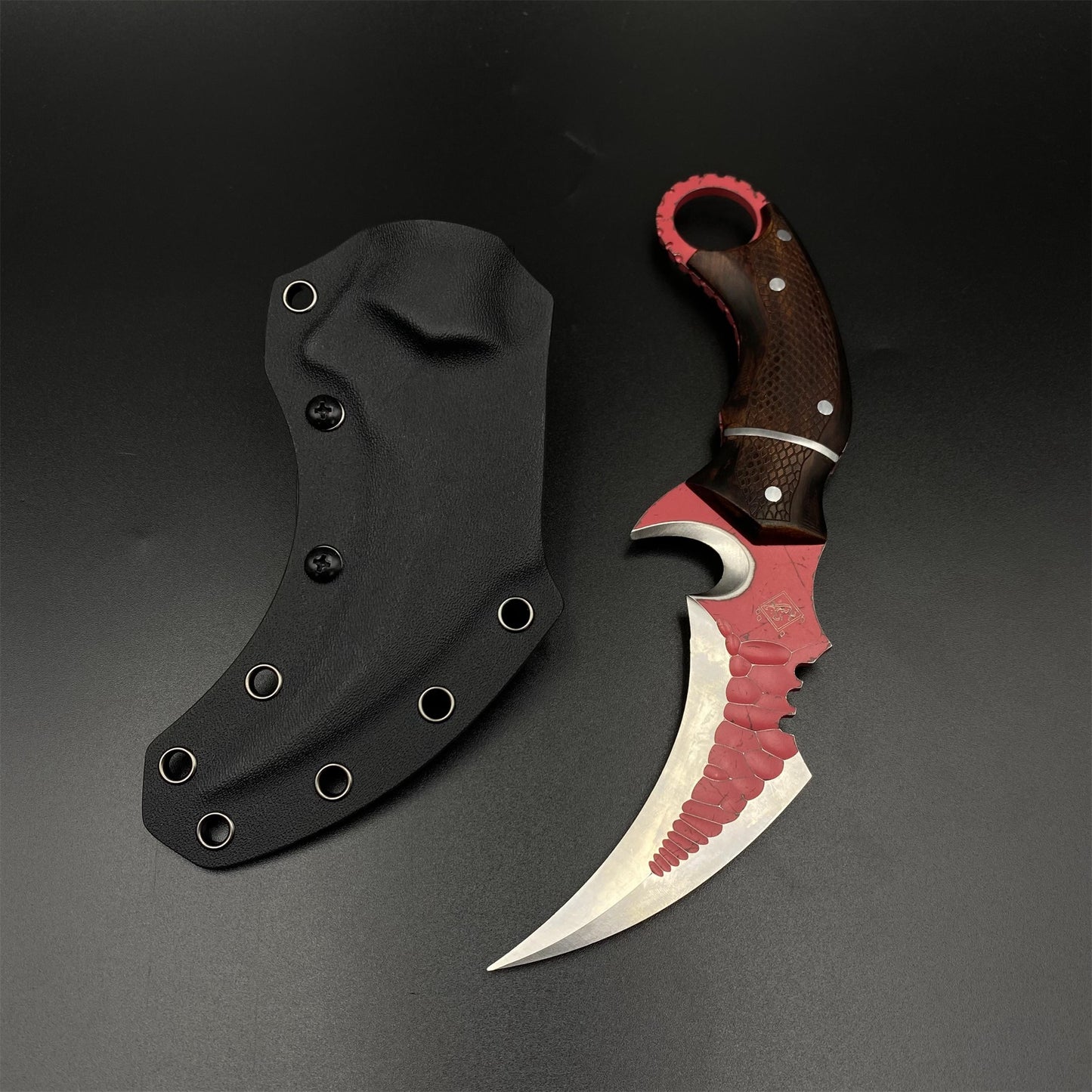 IRL Delta Force Fiery Owl Karambit DC53 Steel Replica For High-End Collection