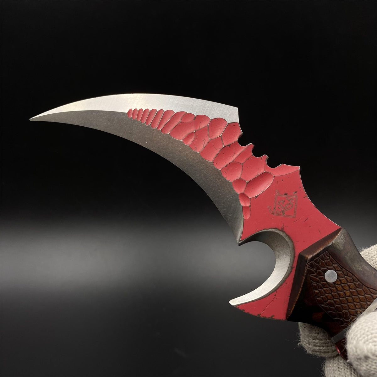 IRL Delta Force Fiery Owl Karambit DC53 Steel Replica For High-End Collection