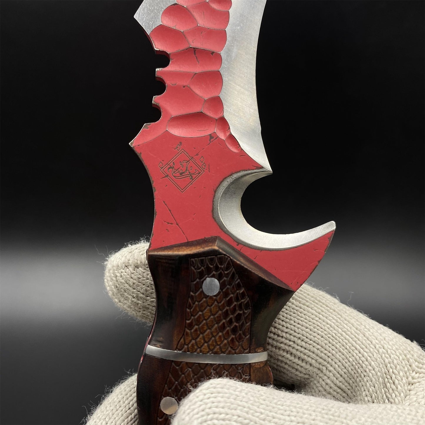 IRL Delta Force Fiery Owl Karambit DC53 Steel Replica For High-End Collection