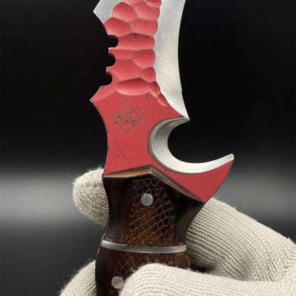 IRL Delta Force Fiery Owl Karambit DC53 Steel Replica For High-End Collection