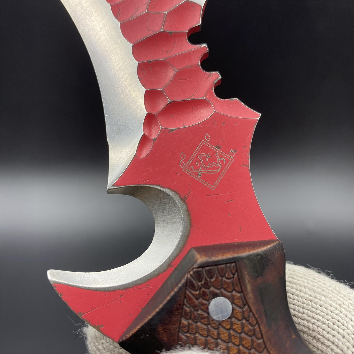 IRL Delta Force Fiery Owl Karambit DC53 Steel Replica For High-End Collection