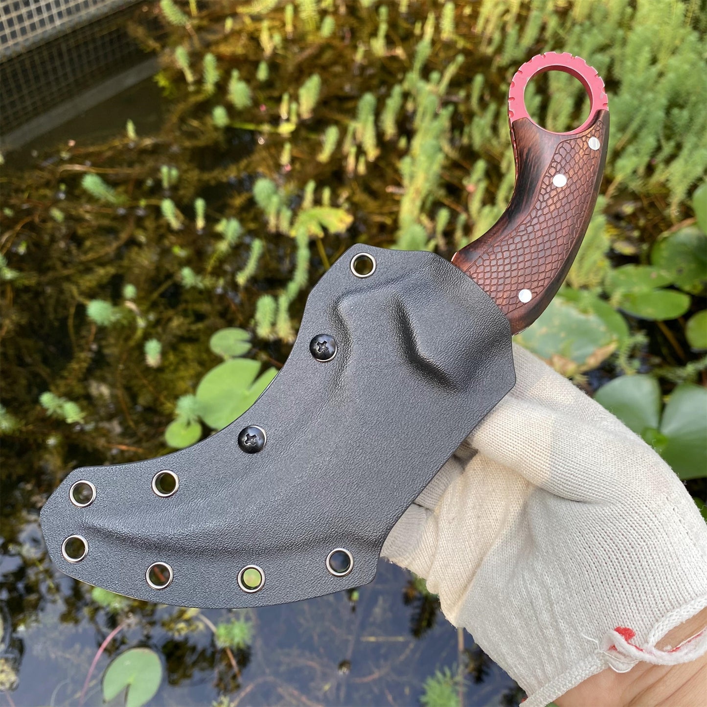 IRL Delta Force Fiery Owl Karambit DC53 Steel Replica For High-End Collection