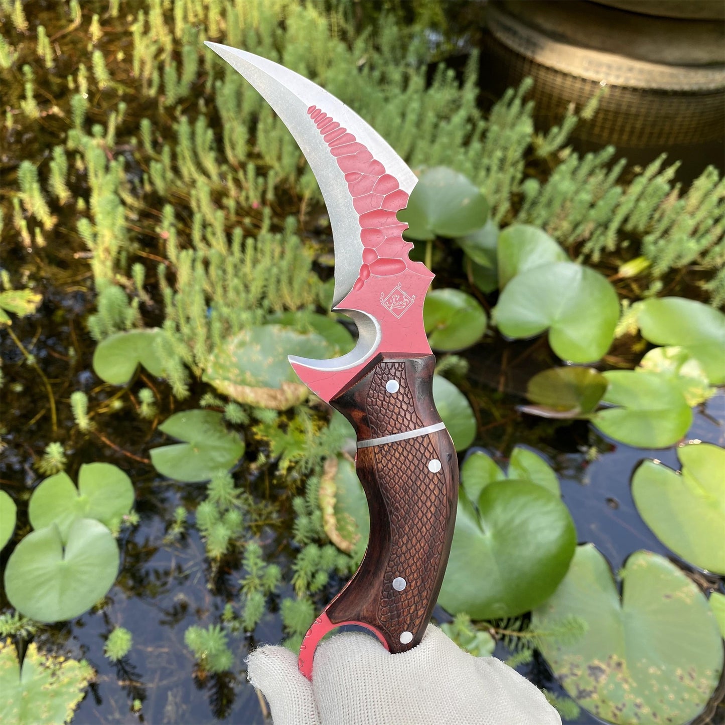 IRL Delta Force Fiery Owl Karambit DC53 Steel Replica For High-End Collection