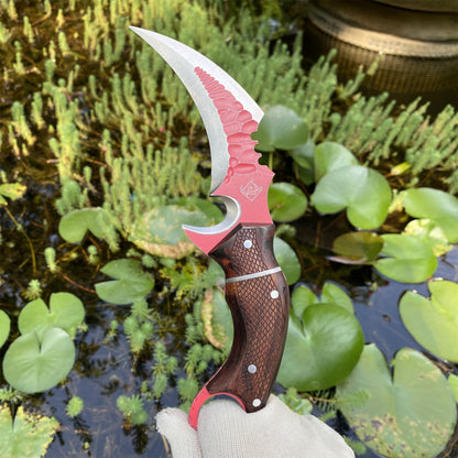 IRL Delta Force Fiery Owl Karambit DC53 Steel Replica For High-End Collection