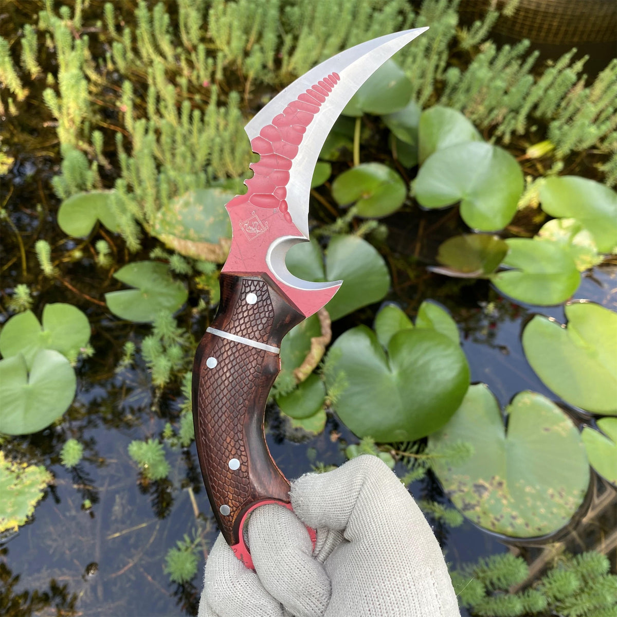IRL Delta Force Fiery Owl Karambit DC53 Steel Replica For High-End Collection