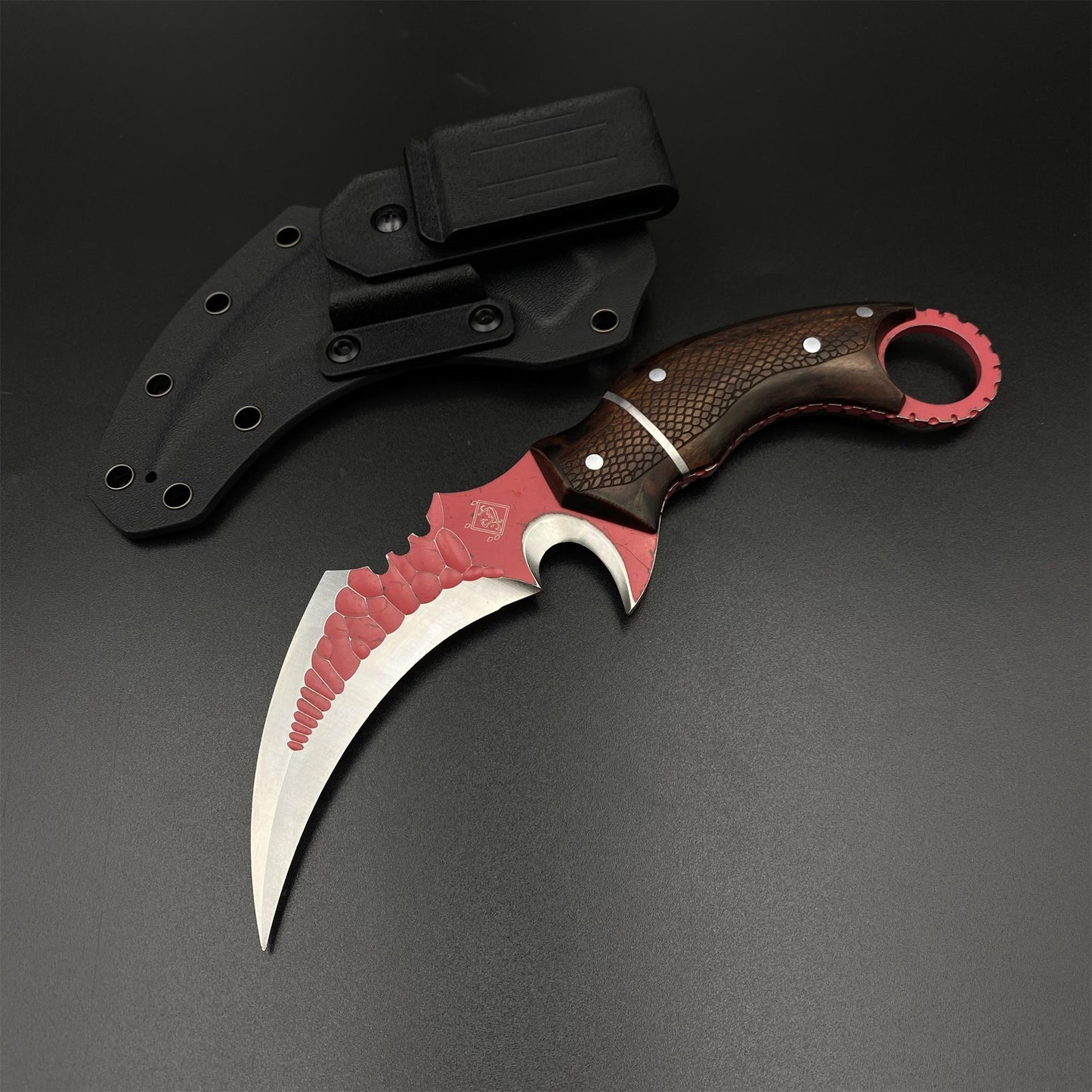 IRL Delta Force Fiery Owl Karambit DC53 Steel Replica For High-End Collection