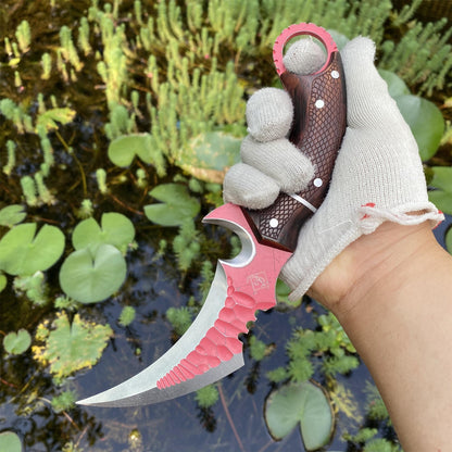 IRL Delta Force Fiery Owl Karambit DC53 Steel Replica For High-End Collection