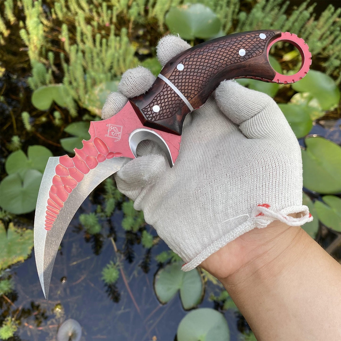IRL Delta Force Fiery Owl Karambit DC53 Steel Replica For High-End Collection