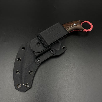 IRL Delta Force Fiery Owl Karambit DC53 Steel Replica For High-End Collection