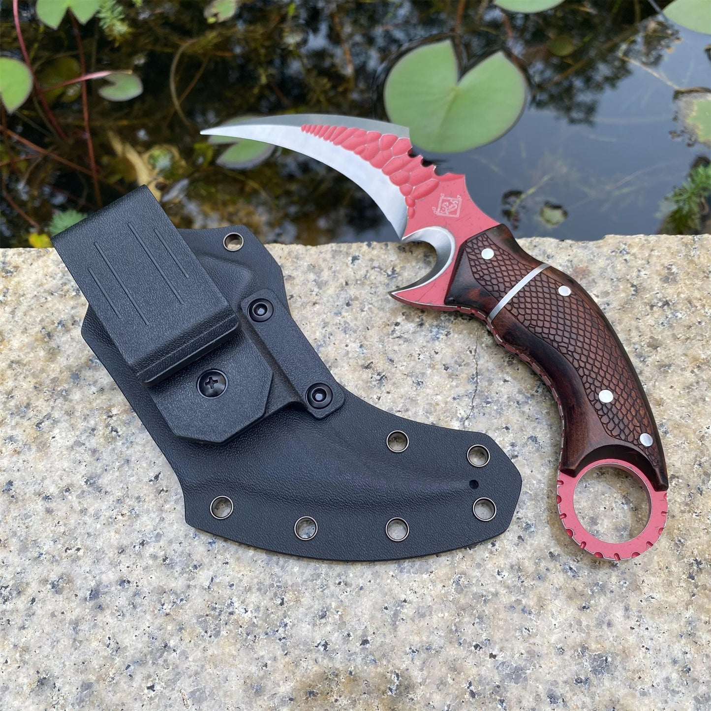 IRL Delta Force Fiery Owl Karambit DC53 Steel Replica For High-End Collection
