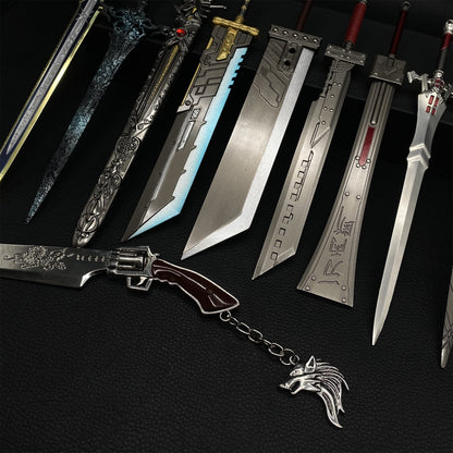 FF Series Cloud Sword Sephiroth Katana Squall Gun Blade 11 In 1 Pack