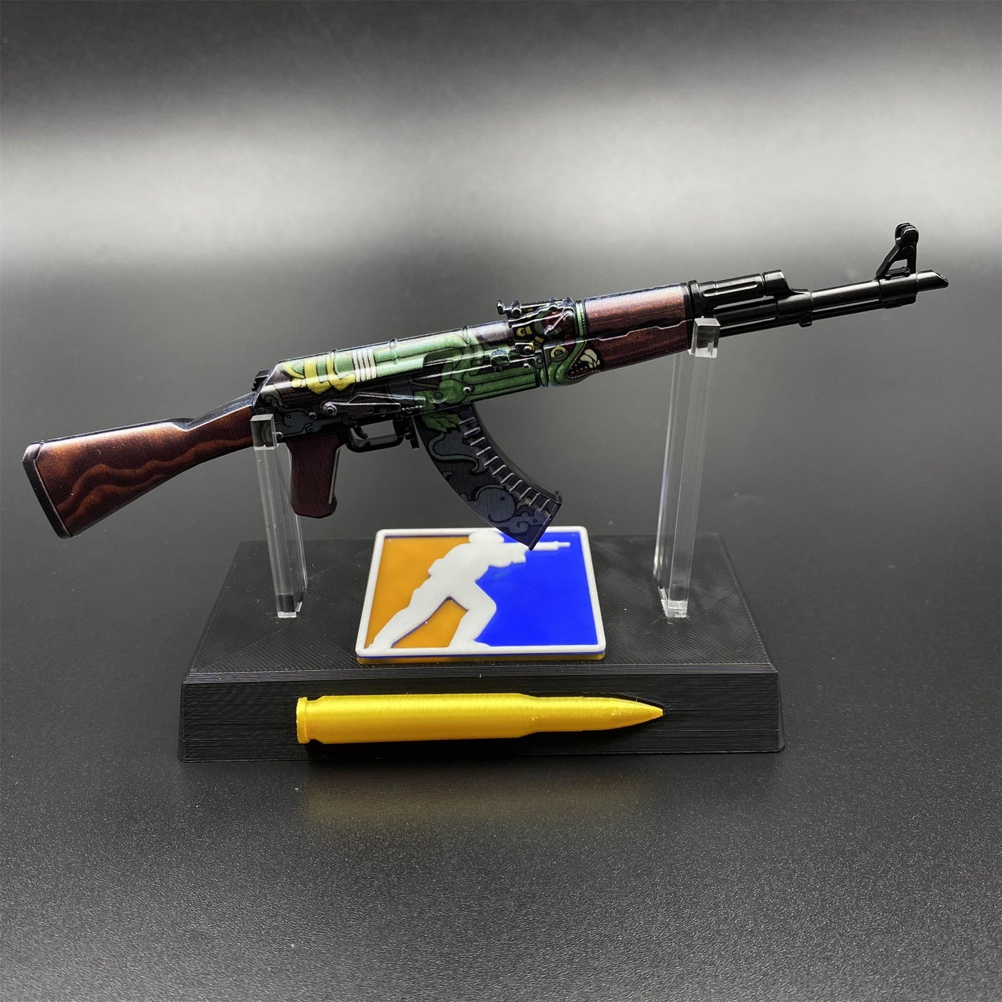 CSGO Fire Serpent AK47 New Metal Miniature Tiny Gun