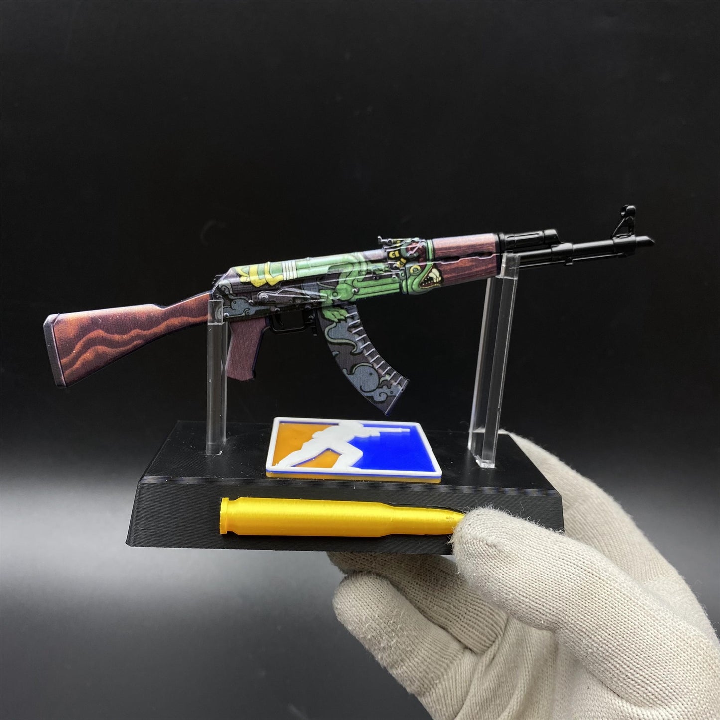 CSGO Fire Serpent AK47 New Metal Miniature Tiny Gun